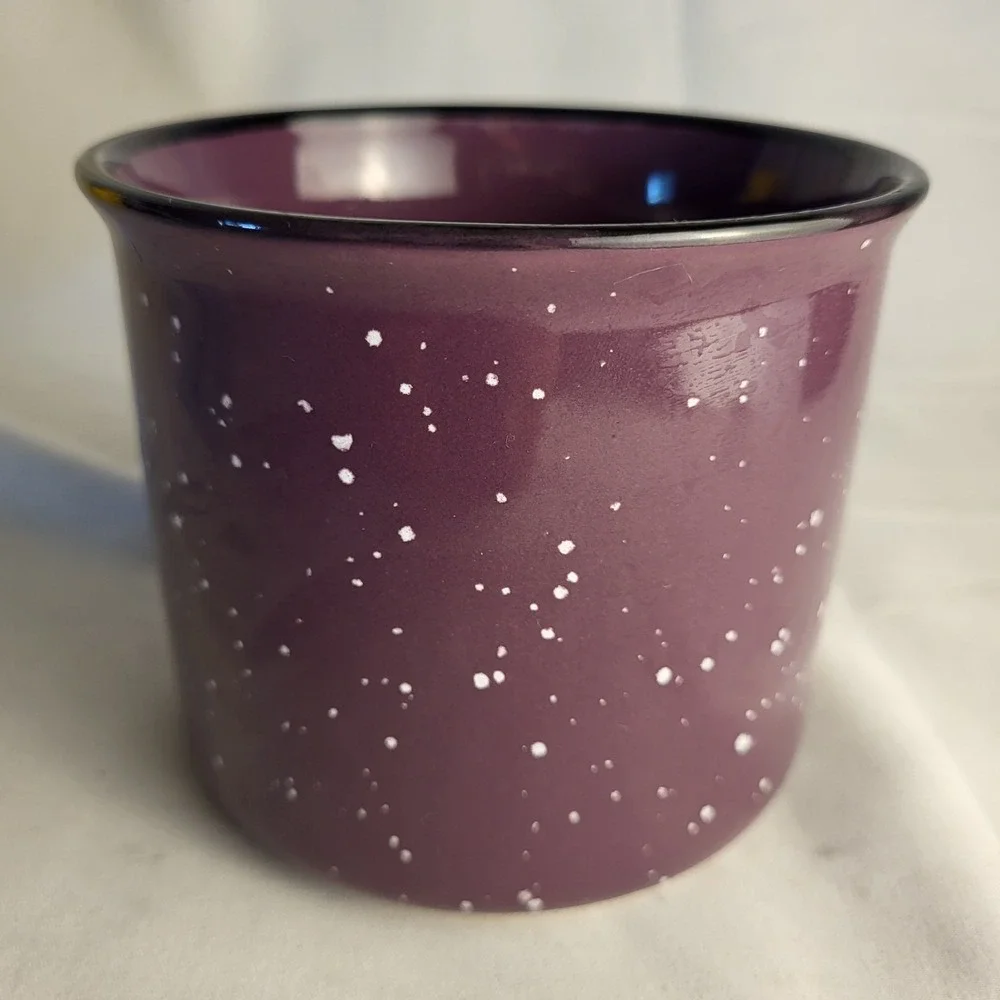 Cornell 16oz Ceramic Purple Speckled Coffee Mug